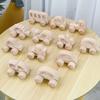 Wood Animal Car Toy Easy Grip for Baby Inertia Push Car Toy for Toddler Fine Motor Skill Exercise Fun Learning Toy