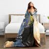 Game Z-Zeldas Cartoon Fleece blankets Funny Throw blanket for Home Hotel Sofa  150*125cm Rug Piece,