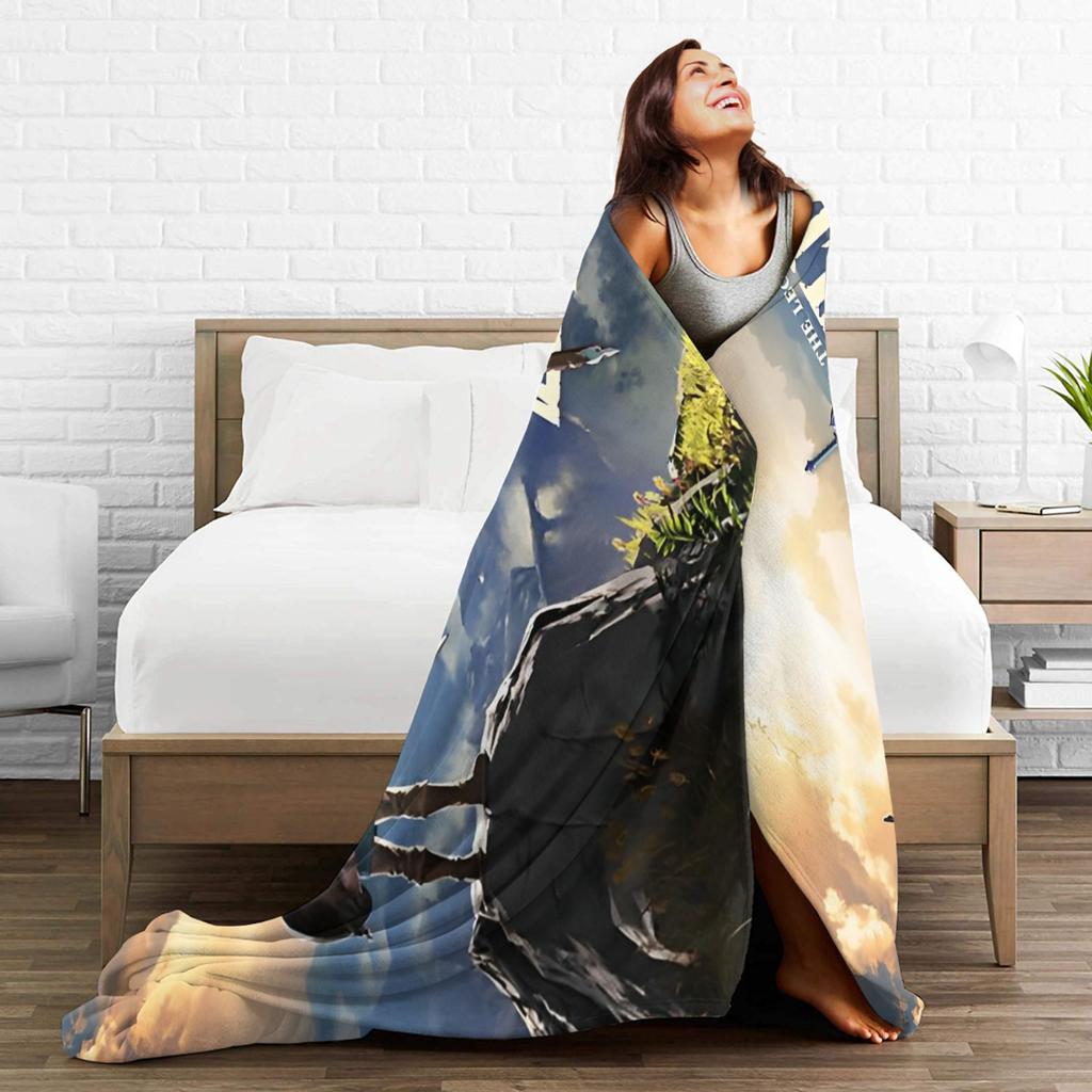 Game Z-Zeldas Cartoon Fleece blankets Funny Throw blanket for Home Hotel Sofa 150*125cm Rug Piece,