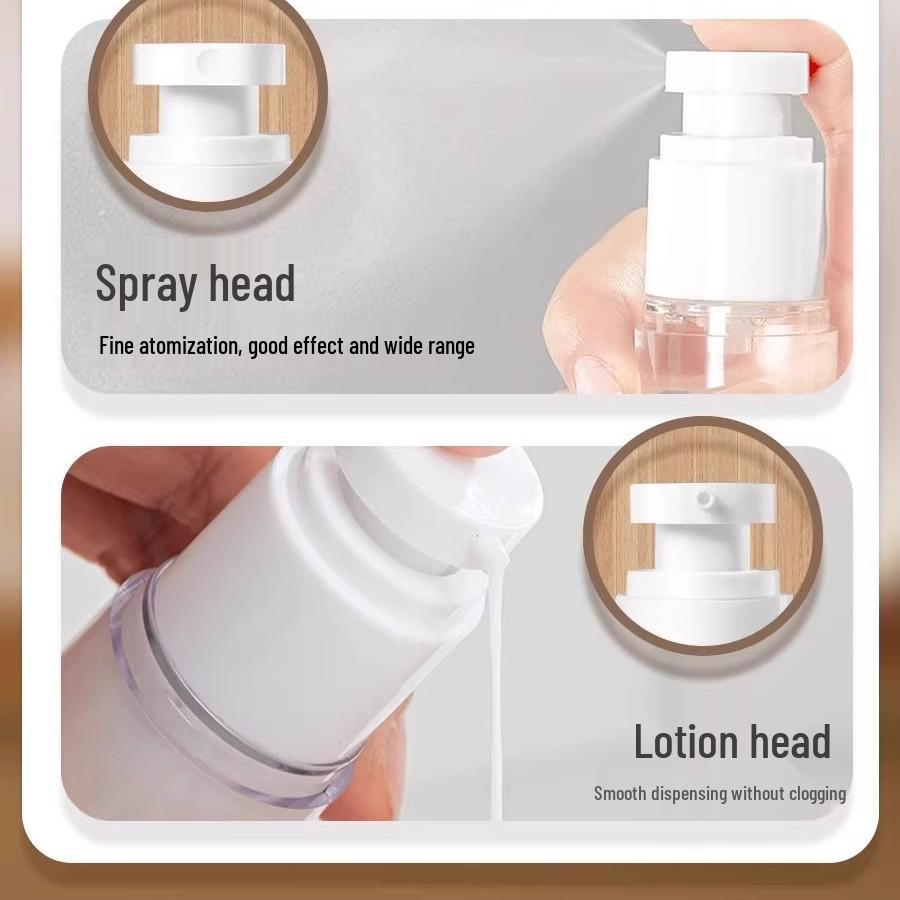 Travel Vacuum Dispenser Bottle: Portable Press-Type Spray for Skincare & Cosmetics