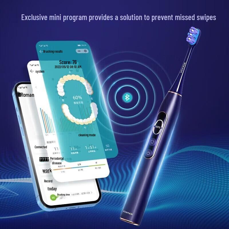 Roman X70 Smart Sonic Electric Toothbrush CN Plug (adapter Included)