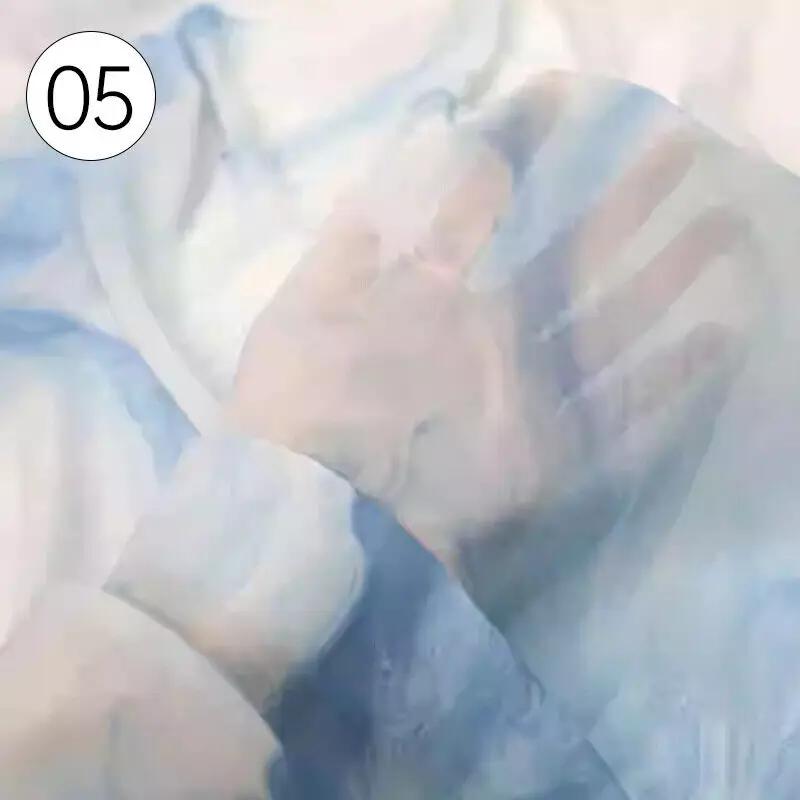 100x150cm Gradient Chiffon Fabric Retro Hanfu Jade Patterned Fabric Multicolor Printed Fabric Doll Cloth Craft Dress Supplies