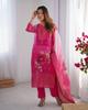 Women Party Wear Designer Kurta Pant Dupatta Set Indian Bollywood Top Tunic Kurti Salwar Suit