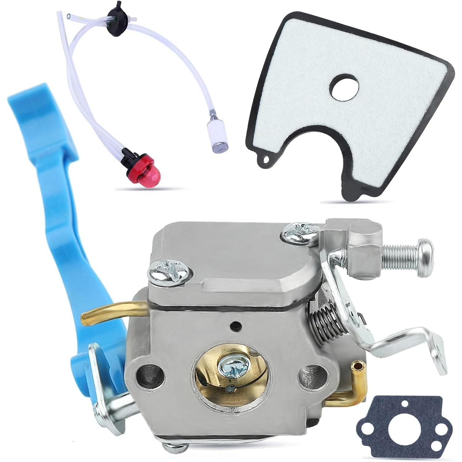 

Carburetor Tune Up Kit for Husqvarna 125B 125BX 125BVX Leaf Blower, ADEFOL Carburetor + Gaskets + Fuel Line + Fuel Filter + Primer Bulb + Air Filter Z