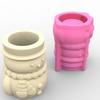 Silicone Mold Christmas Snowman Vase Resin Mold Planter Making Mold DIY Home