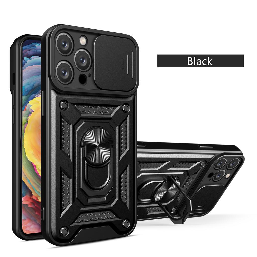 Armor Case for IPhone 15 Pro Max 14 Plus 13 12 Mini 11 X XS Max XR SE 7 8 Plus Cover Ring Magnetic Stand Holder Business Full Protection Cover