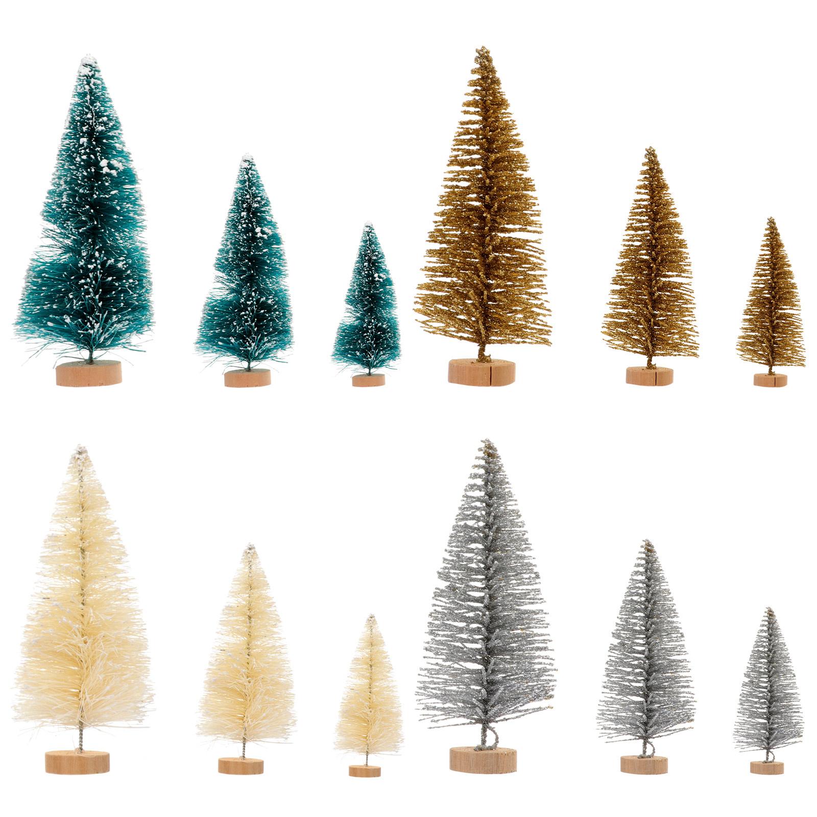 

24Pcs Mini Christmas Tree Decor Set 35Cm 45Cm 65Cm 125Cm Realistic Simulated Xmas Tree Ornament for Desktop Table Fireplace other