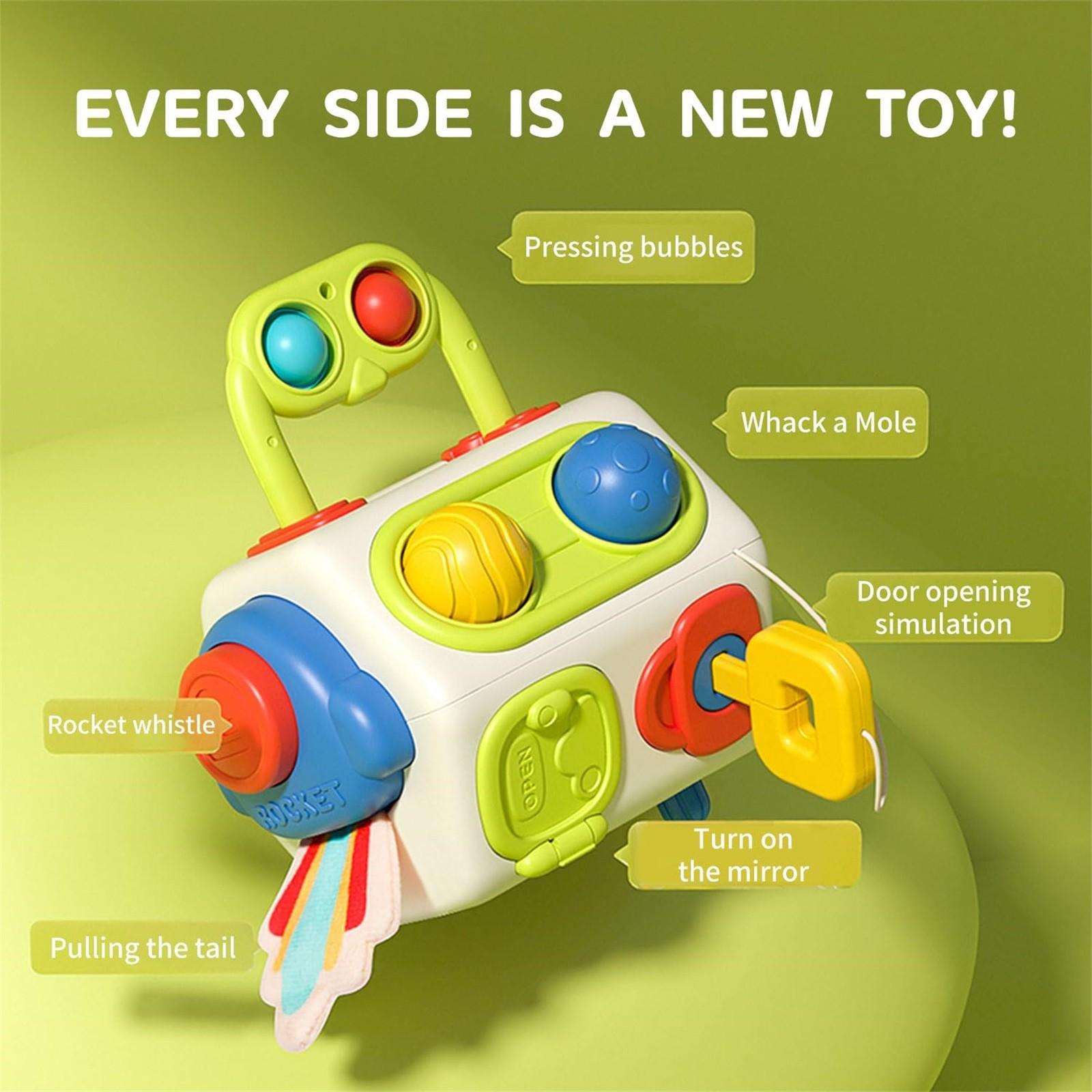 Baby Finger Training Busy Ball Toy Puzzle Early Education Multifunctional Hand Held Ball Polyhedral Busy Ball One Size