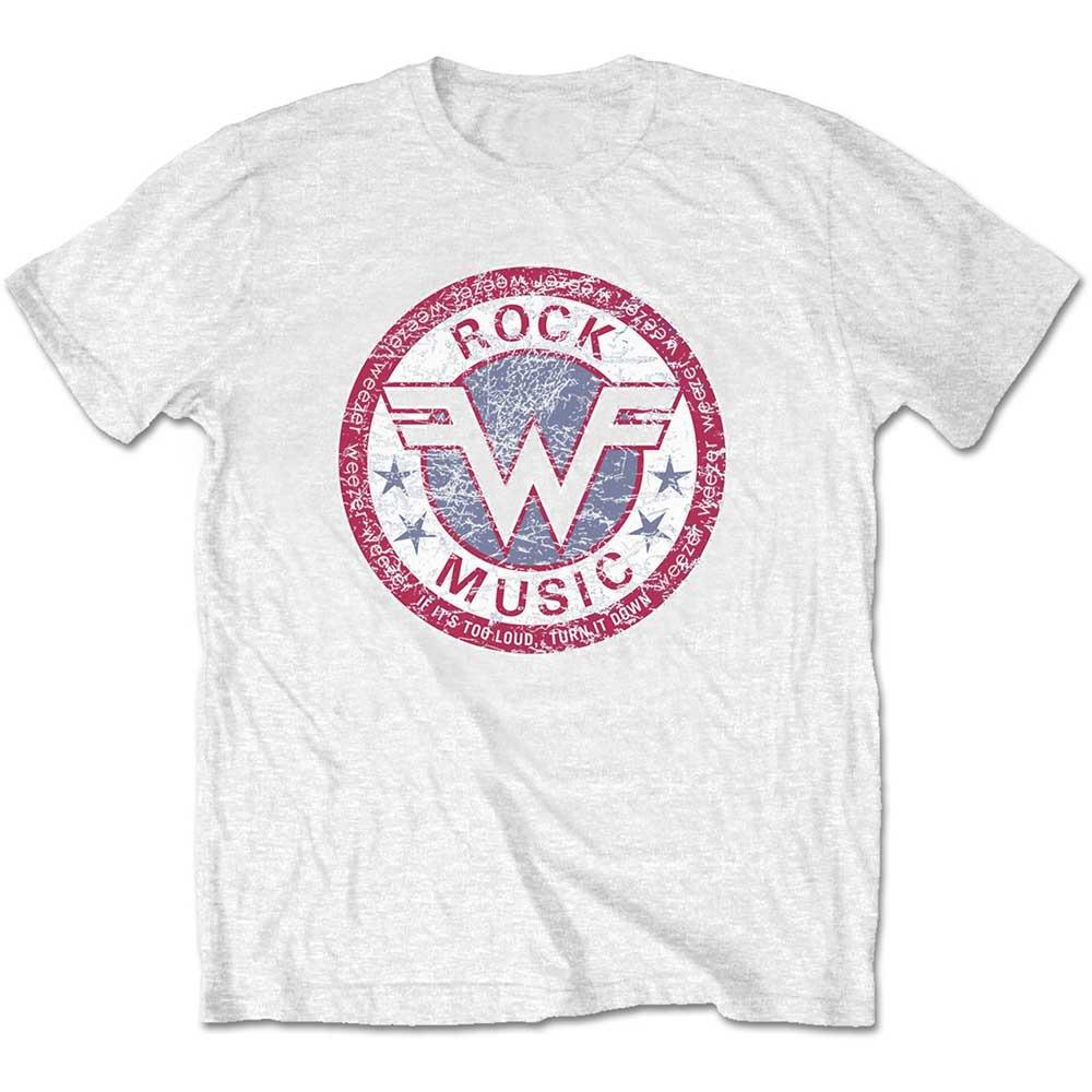 Weezer Space Globe Logo Print Cotton TShirt Alternative Rock Streetwear Unisex Crew Neck Short Sleeve Tee XL