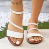 Fashion Fashion Womens Shoes 2025 Large Size Beige Heeled Sandals Breathable Luxury Big Black Gladiator Girls Velvet Flat Beach Outside