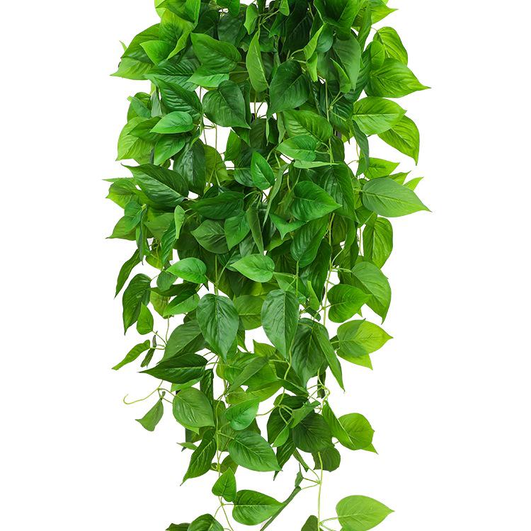 Potted Artificial Pothos Hanging Vine Greenery for Indoor Decoration