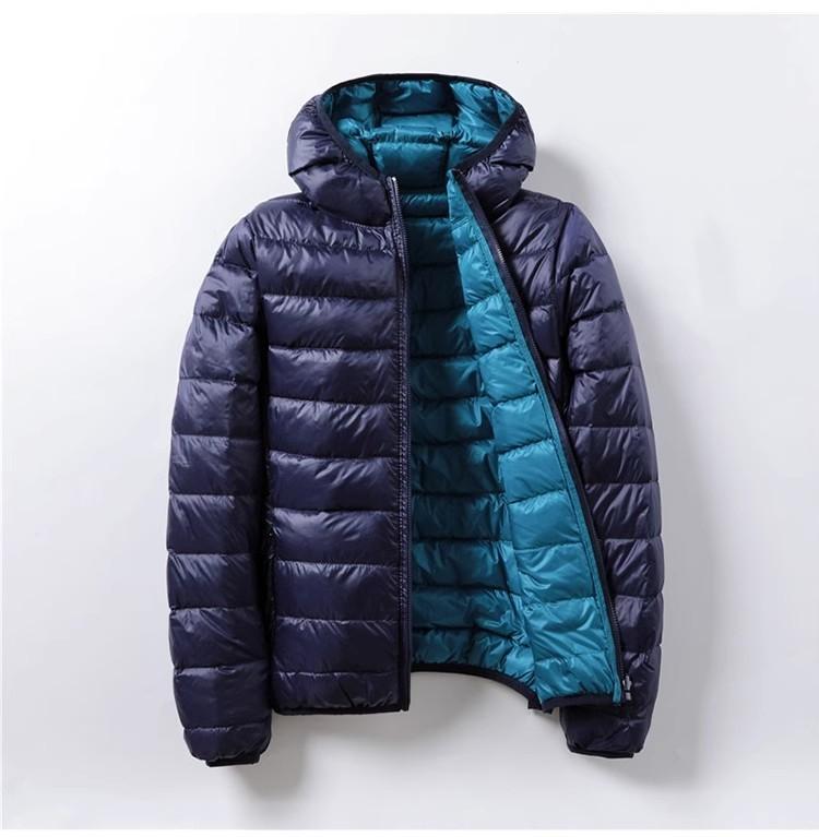 Women Double Side Jacket Hooded Windbreakers Design Lightweight Warm Coats