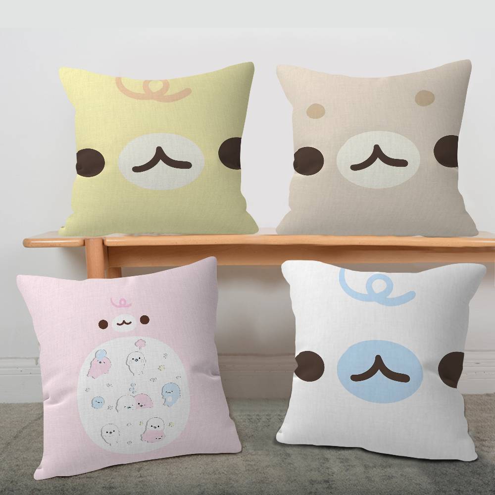 Kawaii Cartoon Mamegoma CUTE Pillow Anime Pillow Sofa Bed Head Pillow Cover Cushion Cover 45x45 cm Fashion