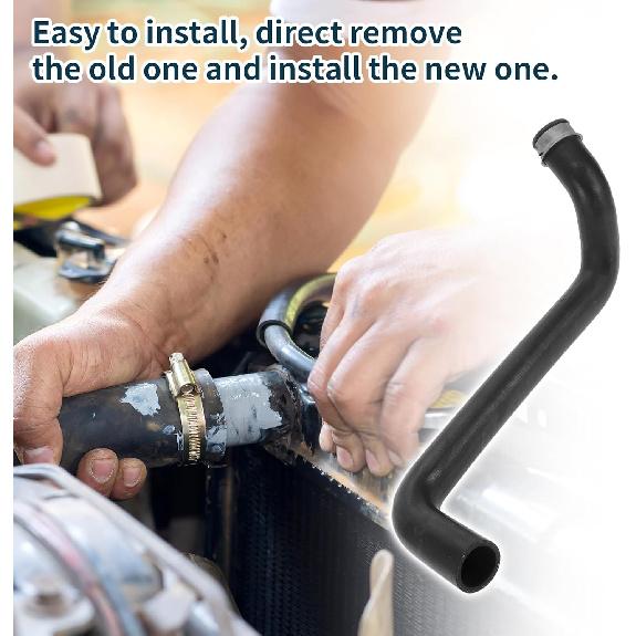 Radiator Hose for Mercedes-Benz Sprinter 3-T 3.5-T 5-T 906 2006-2019 Good Sealing No.A9065010382 Upper Coolant Water Hose Black 1 Pc