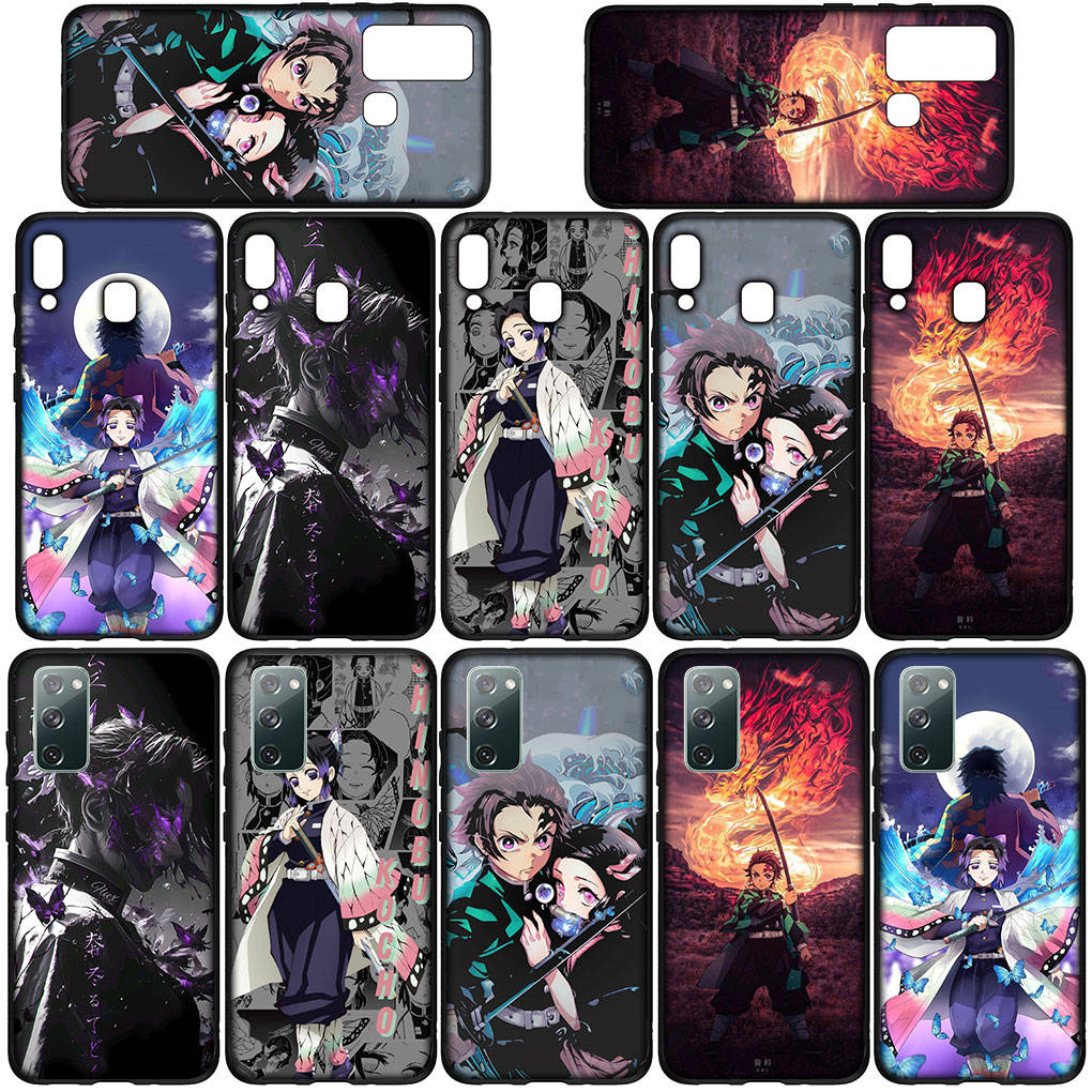For Samsung Galaxy S24 S23 iPhone 16 15 14 Xiaomi Redmi Note 13 12 11 10 Plus 9 Pro Max X XR Telefondeksel Kochou Shinobu Demon Slayer OPPO Huawei Deksel