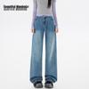 BEAUTIFUL WARDROBE Women's Retro High-Waist Wide Leg Jeans