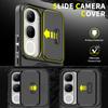 KEYSION 360° Ring Stand Phone Case for VIVO V40 SE 80W V40 Lite Slide Camera Protection Magnetic Shockproof Cover for VIVO Y200 5G