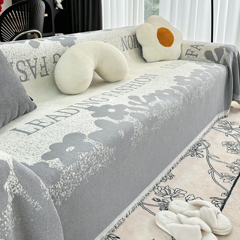 Chenille Sofa Towel, Light Luxury and High-end Cushion, Full Cover Blanket, Universal Cover for All Seasons, All-inclusive Cover
