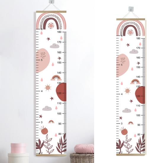 Guardami crescere - Grafico di crescita percentile in scala 1:1 per bambini, arredamento adesivo da parete unicorno per ragazze, regali unicorno - Italia