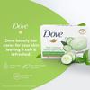 DOVE Fresh Beauty Bar (Packung mit 6 Stück) je 75g für hydratisierte Haut mit Gurken- und Grüntee-Blätter-Duft