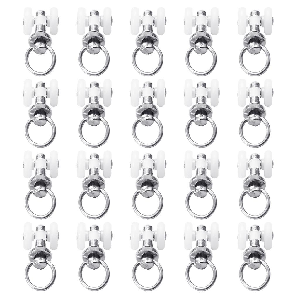 20pcs Aluminum Alloy Curtain Gliders For Ceiling Mounting And Noise Reduction In Any Room Curtain Movement