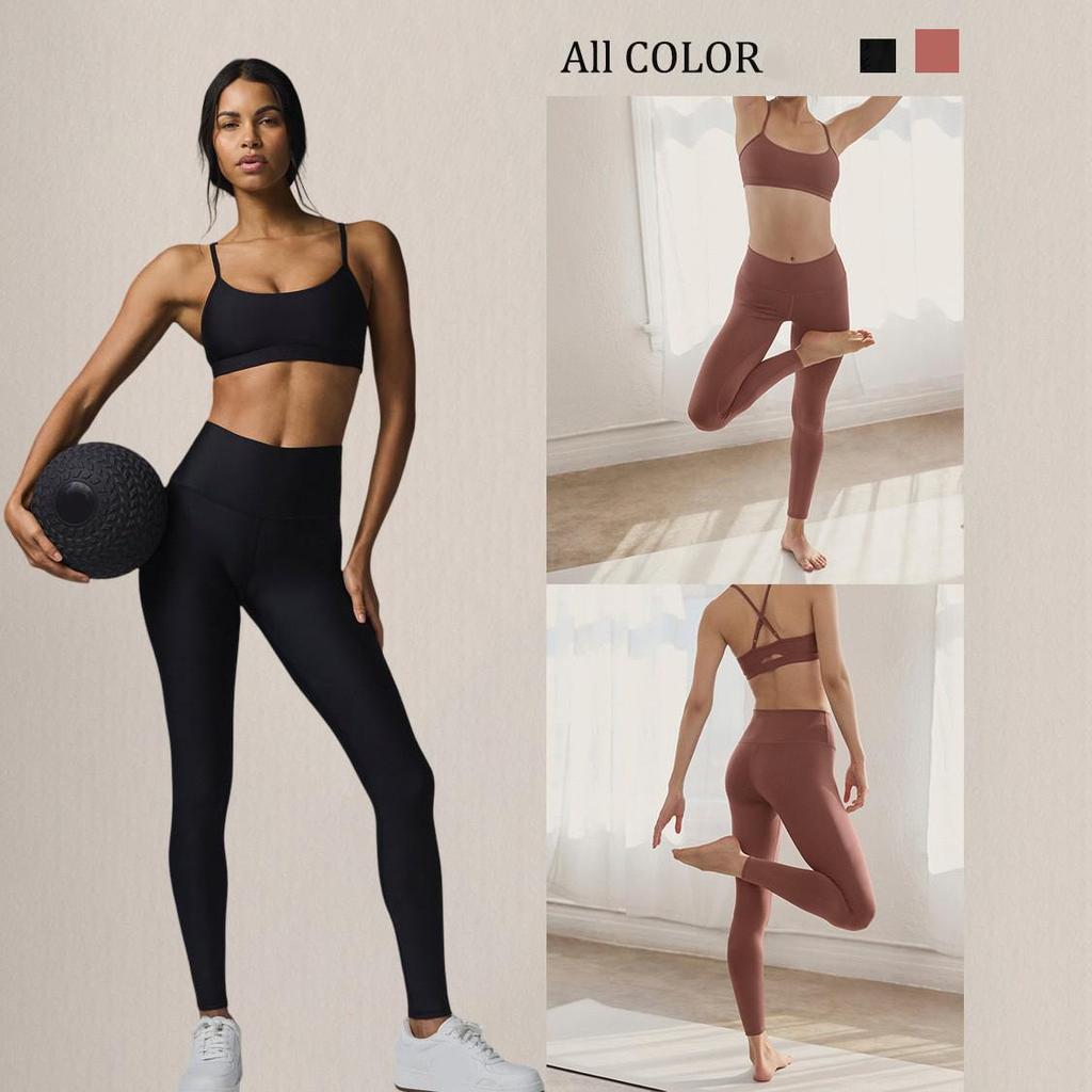 Alo Sexy Back Strap Sports Bra - Moisture-Wicking, Bare Feel Yoga Fitness Tank Top