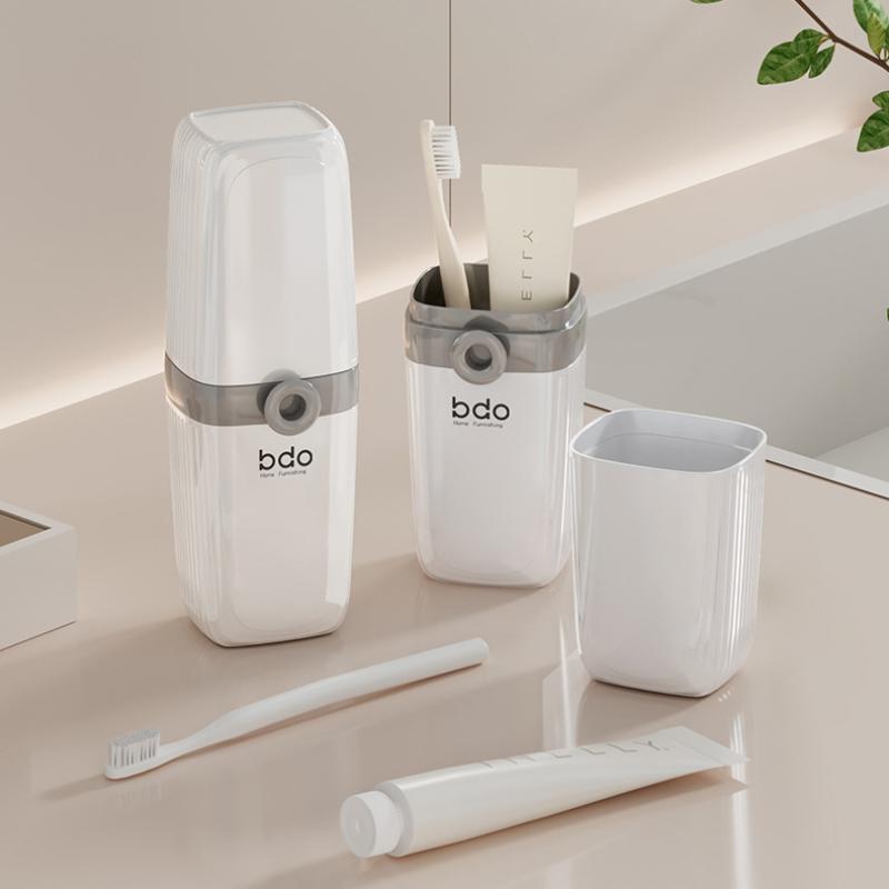 Portable Travel Toothbrush Holder Durable Plastic Perfect For Camping Bathroom Accessories Travel Home Daily Use Essentials