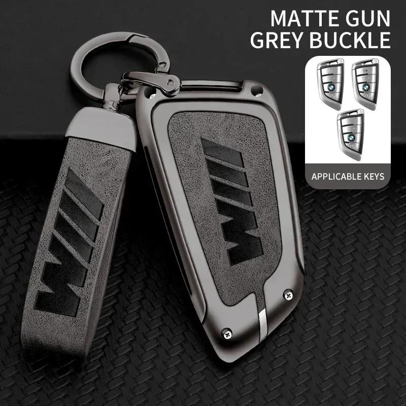 -Zinc Alloy Car Remote Key Case Cover For BMW F20 G20 G30 X1 X3 X4 X5 G05 X6 X7 G11 F15 F16 G01 G02 F48 Keychain Accessories