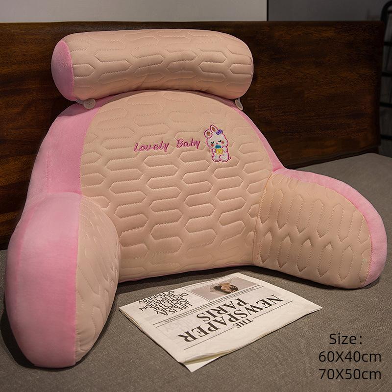 Ice Silk Pregnant Women's Bedside Cushions, Waist Pillows, Large Backrest Sofa Pillows, Bed Reading Bed Pillows,pillow