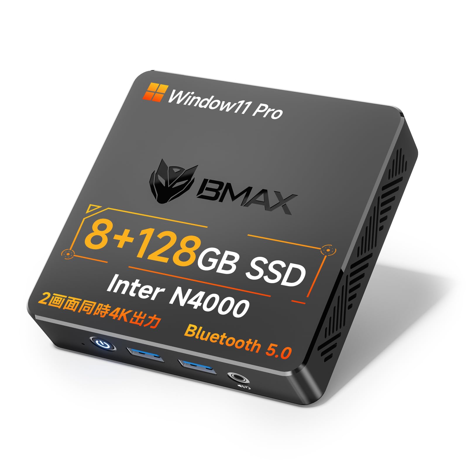 

PC with Intel high cost Mini PC DDR4 more stable Windows 11 Pro mini latest Intel mini TDP small wired heat rich small Bmax [Mini N4000, performance] чорний