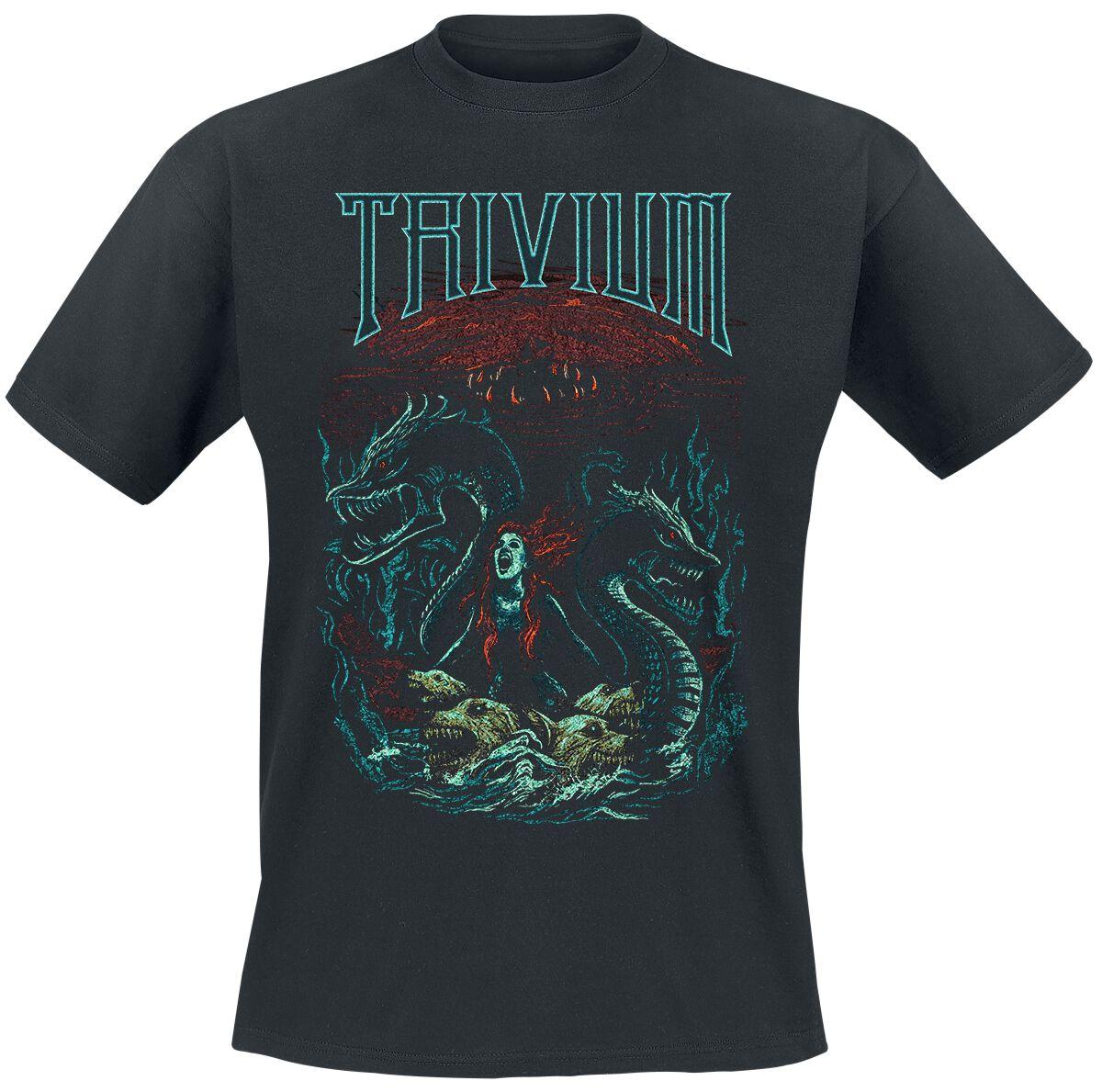 Logo Trivium T-Shirt Men Women Metal Rock Band Graphic Tee 100% Cotton Summer Streetwear Top S разноцветный