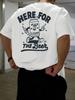 Unisexs Here For The Beer Cartoon Graphic Tee Funny Casual Cotton Short Sleeve Tops