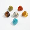 Lacteo Fashion Irregular Acrylic Resin Water Drop Chunky Finger Ring for Women Boho Smudging Oval Knuckle Rings Y2K Jewelry Gift