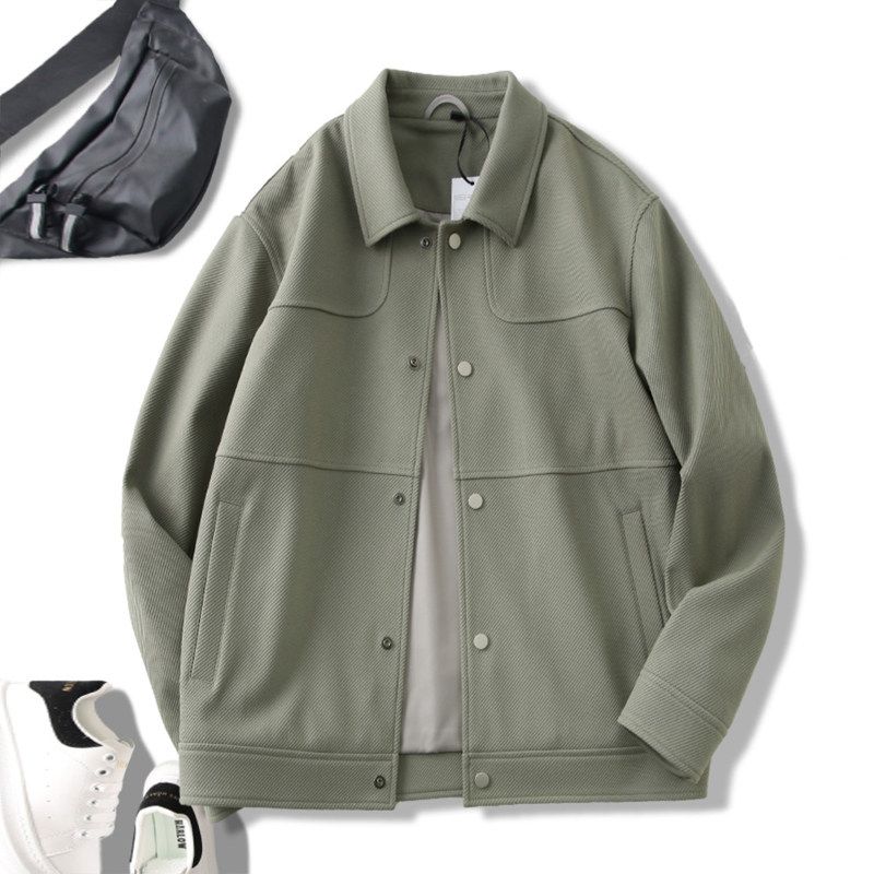 Japanese Style Casual Cargo Pants Men's Spring and Autumn Patchwork Retro Trendy Easiest for Match Export Export Tail Single Men's Clothing Jacket