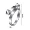 4Pcs Adjustable Knitting Crochet Loop Ring Set for Fingers 2 Style Metal Crochet Tension Ring Open Yarn Guide Finger Holders Knitting Thimbles
