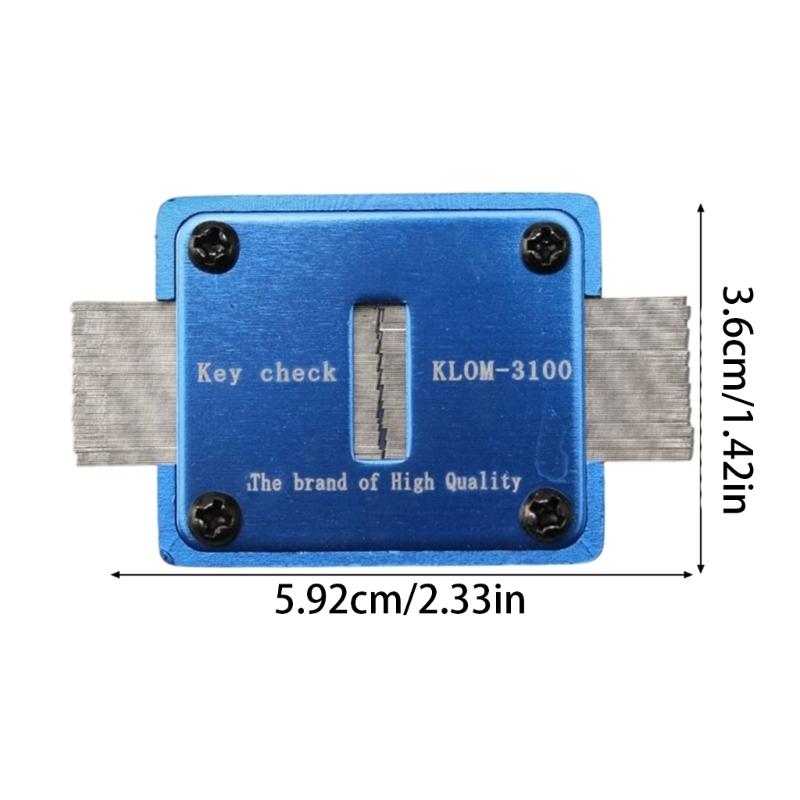 Durability Key Measurement Device Key Check Checker With Accurate Depth And Width Marking For Locksmiths Professional
