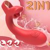 Klitoris-Stimulator & G-Punkt-Vibrator Rosen-Leckspielzeug mit 10 Vibrationsmodi für Frauen, Sinnlicher Massager für Paare