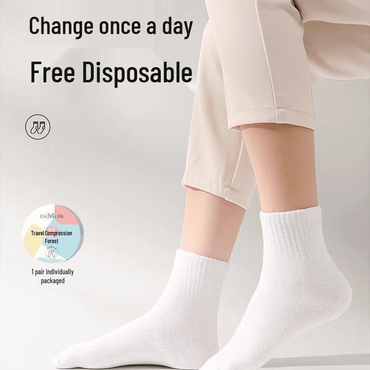Newcomer Special: Breathable, Sweat-Absorbing Disposable Compression Socks for Summer - Unisex, Military Training, and Daily Use