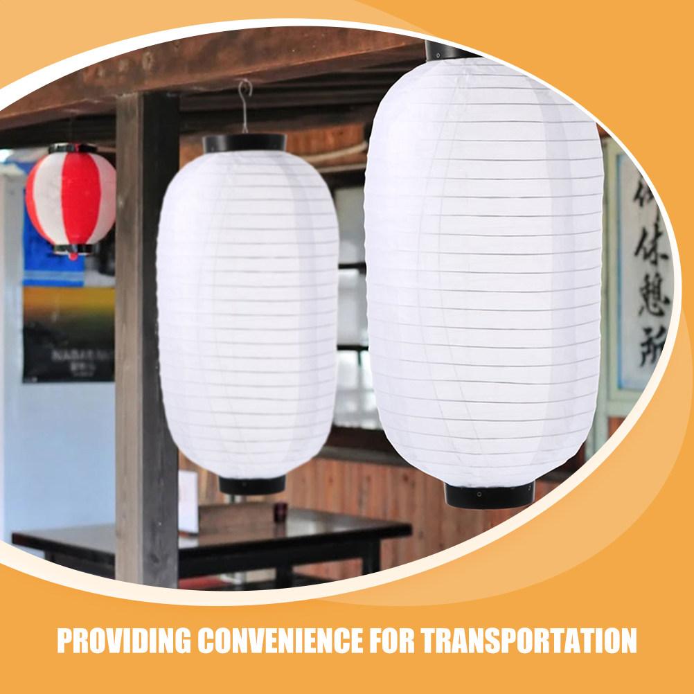 

4Pcs Japanese Silk Lanterns Beige Foldable Waterproof Hanging Decor for Ramen Bar Sushi Restaurant Garden Patio Festival Wedding other