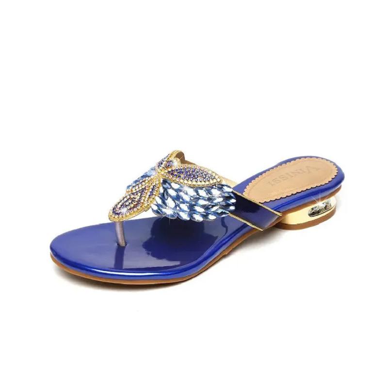 Damska moda czerwony kryształ lśniące wysoka jakość plus size sandały buty pani seksowne sandały sandały damskie ab318