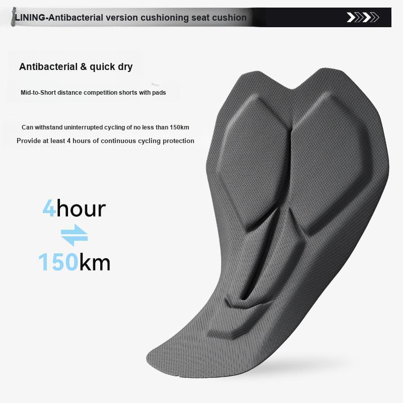 Li-Ning Comfortable Breathable Solid Color Cycling Shorts Men bottoms Black LCUK209