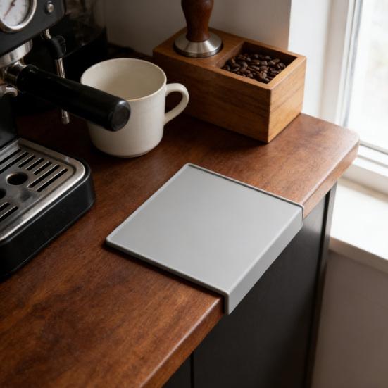 Tapete de Tampar Espresso Antiderrapante de Silicone Tapete para Tamper de Café Resistente ao Calor Almofada de Estação de Tampar Barista para Bancada de Máquina de Espresso