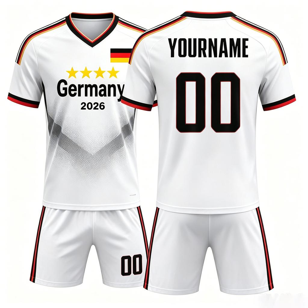 Customizable Two Piece Soccer Jersey Set Lightweight Breathable Fabric Athletic Fit Sportswear for Training and Matches