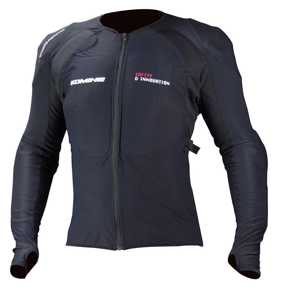 Komine CE Armored Top Innerwear for Size 4XL SK-693 Motorcycles, Black,