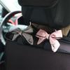 Cute Safety Seat Hooks Vehicle Head Holder Organizer Grocery Hanger Bag Car Interior Accessories Bow Hook Storage