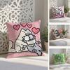 Funny Style Simons Cat Pillow Case Anti-dustmite Pillowcase Invisible Zipper Silky Short Plush Sofa Cushion Cover