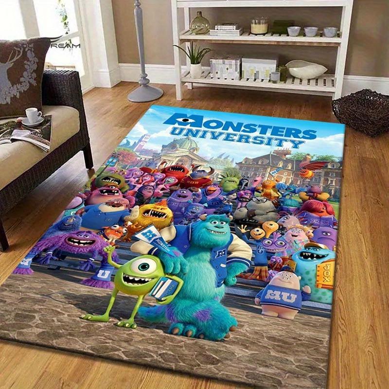 

1pc Monsters University Pattern Area Rug Soft Flannel Floor Mat for Living Room, edroom, Kitchen, Sofa Coffee Table Floor Mat, Machine Washable 60cm by 90cm