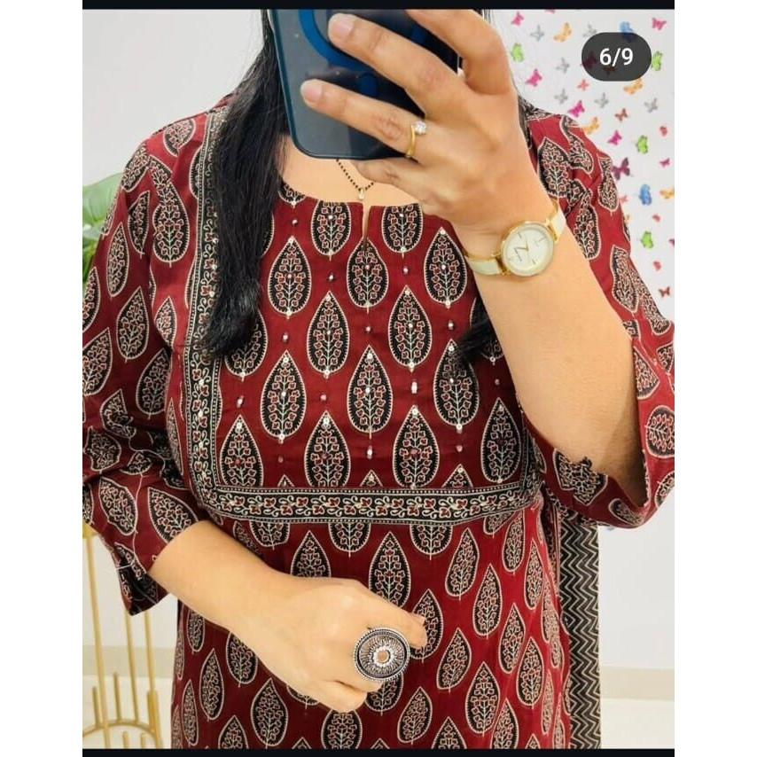 Women Indian Pakistani Kurta Pant Dupatta Set Party Wear Top Tunic Kurti Dress VF-1890
