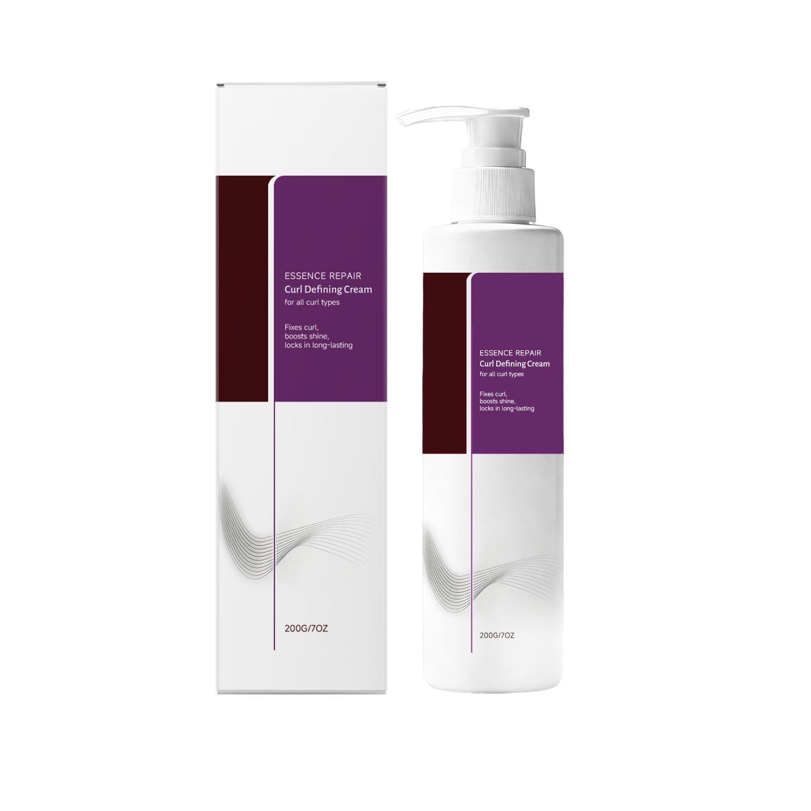 Curl Defining & Volumizing Styling Cream - Easy Application, Daily Use, Portable Hair Care