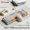 G98 Stummes mechanisch-anfühlendes Desktop-Tastatur- und Maussset für Büro und Zuhause
